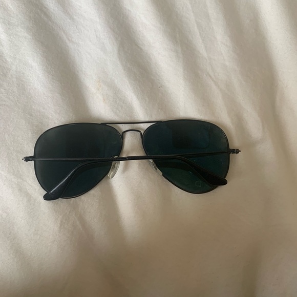 Ray-Ban Aviator Sunglasses-Black Frame/Polarized main image 6